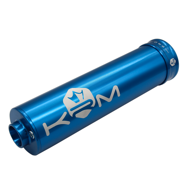 Aluminium Ljuddämpare 50–70cc – KRM Pro Ride I Helfärgat