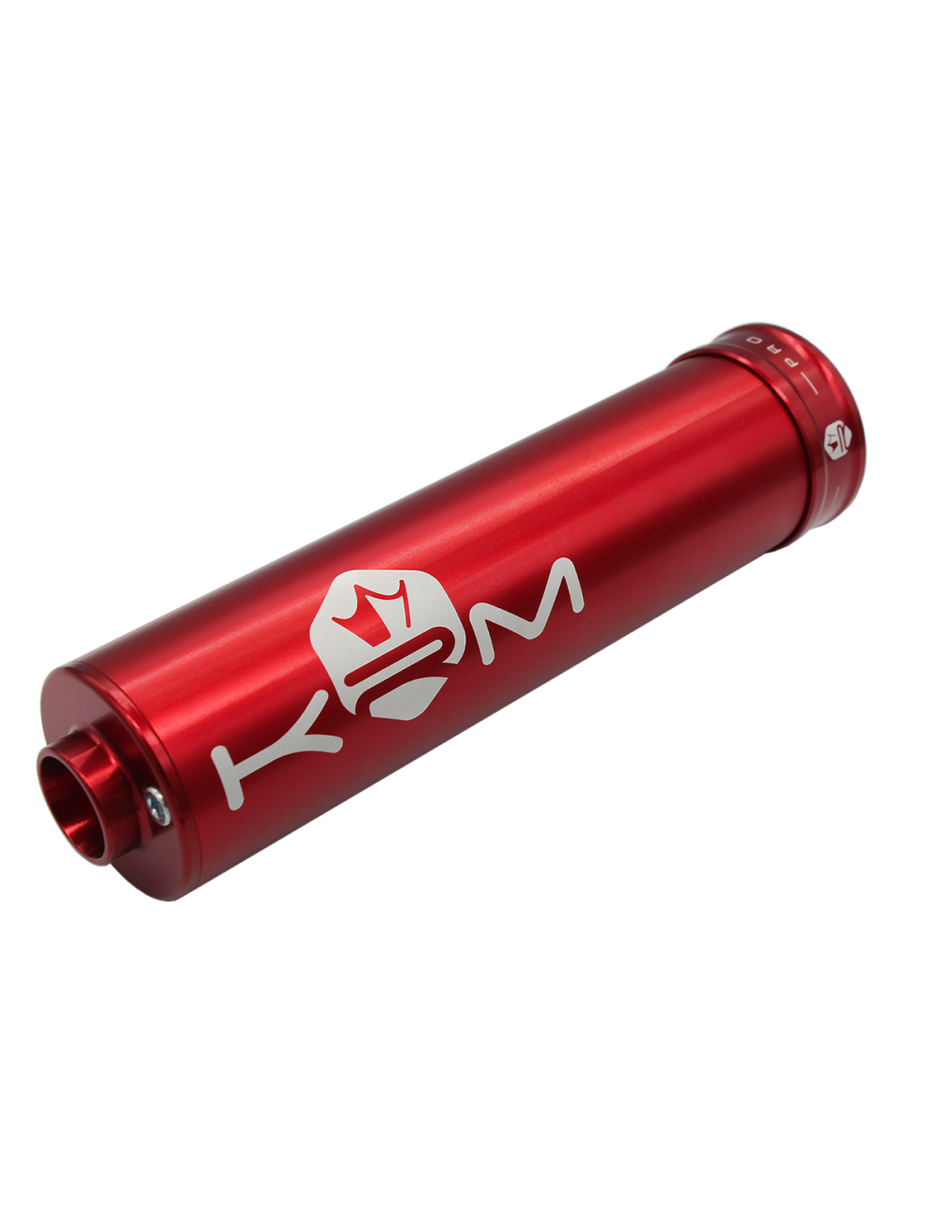 Aluminium Ljuddämpare 50–70cc – KRM Pro Ride I Helfärgat