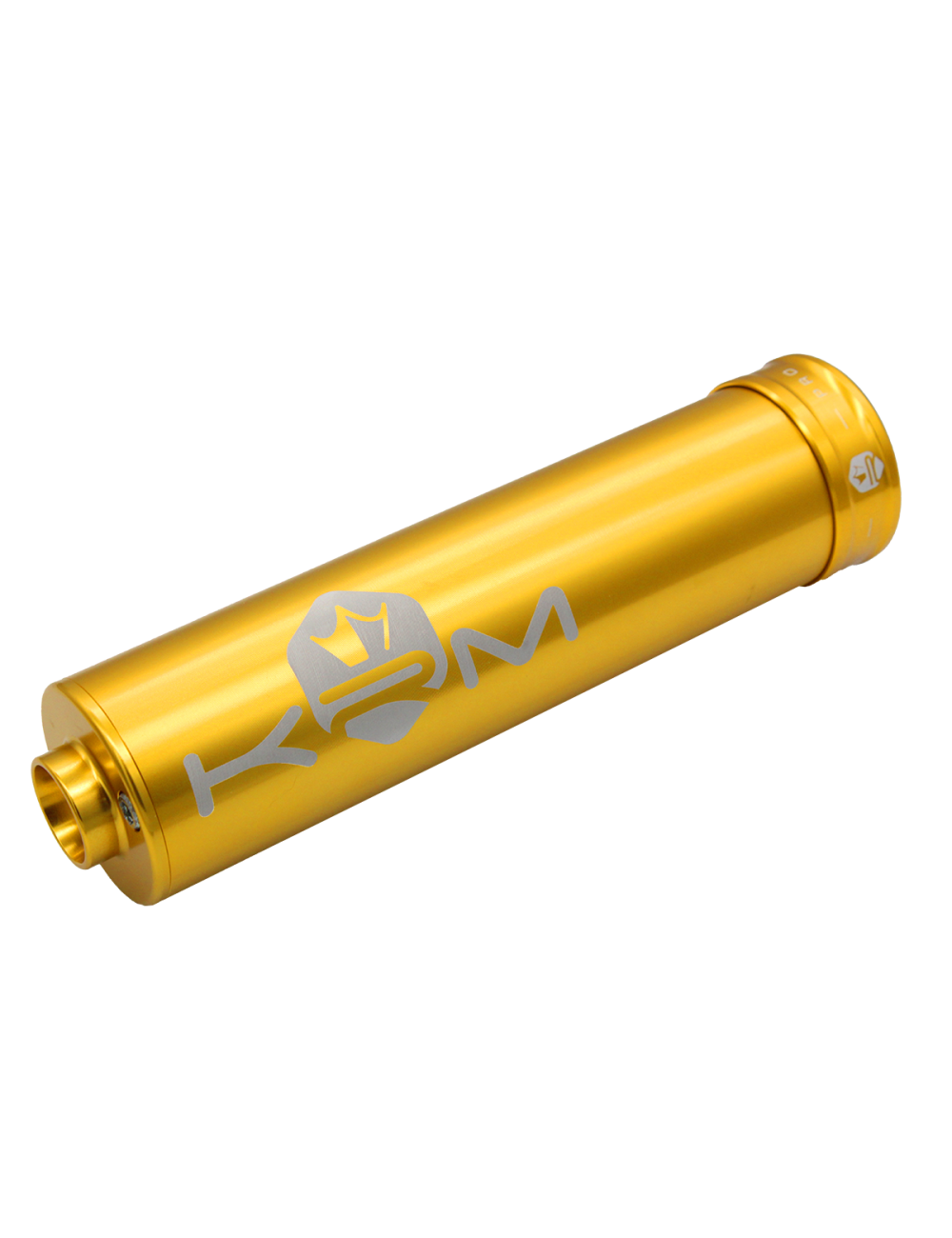 Aluminium Ljuddämpare 70–90cc – KRM Pro Ride I Helfärgat