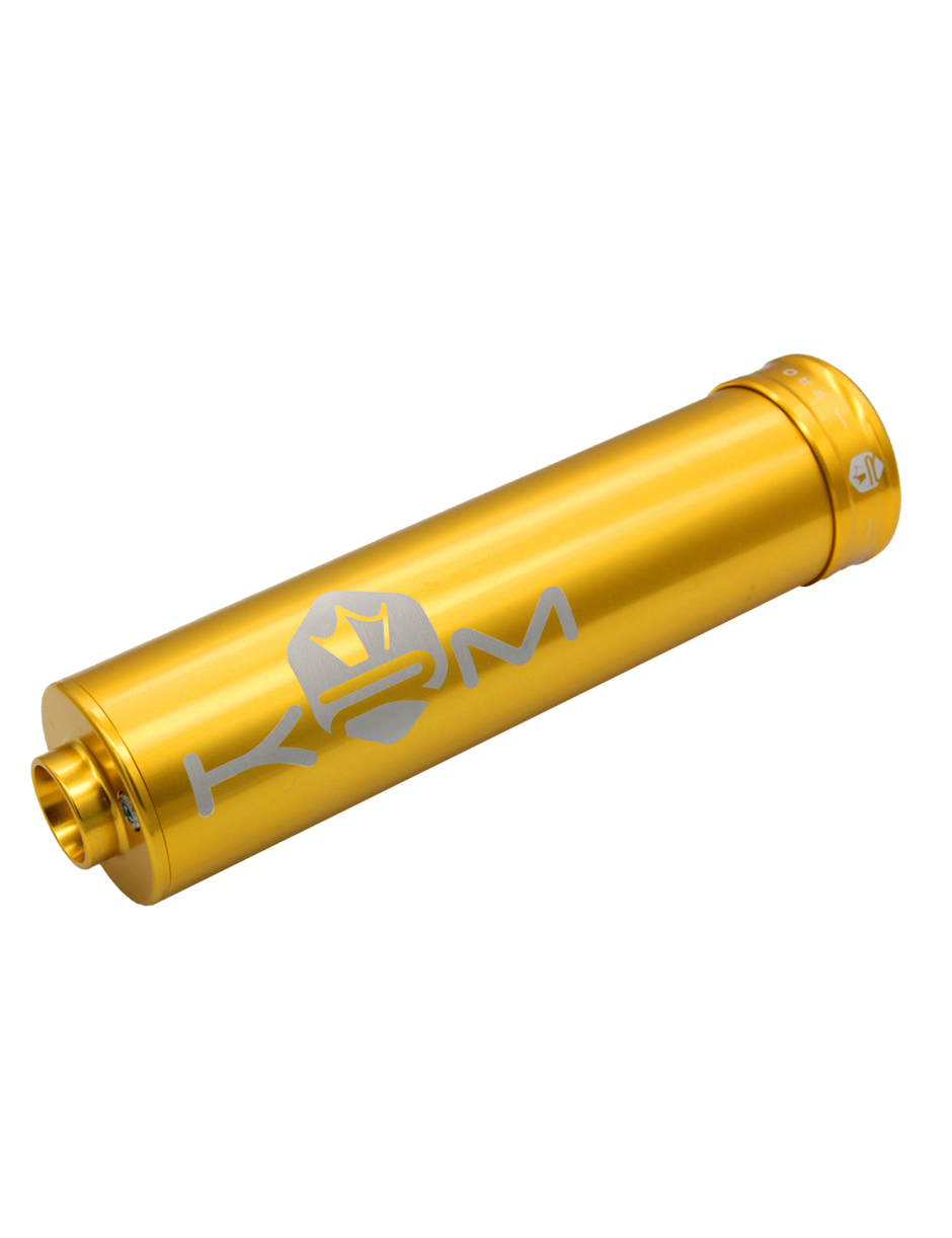 Aluminium Ljuddämpare 70–90cc – KRM Pro Ride I Helfärgat