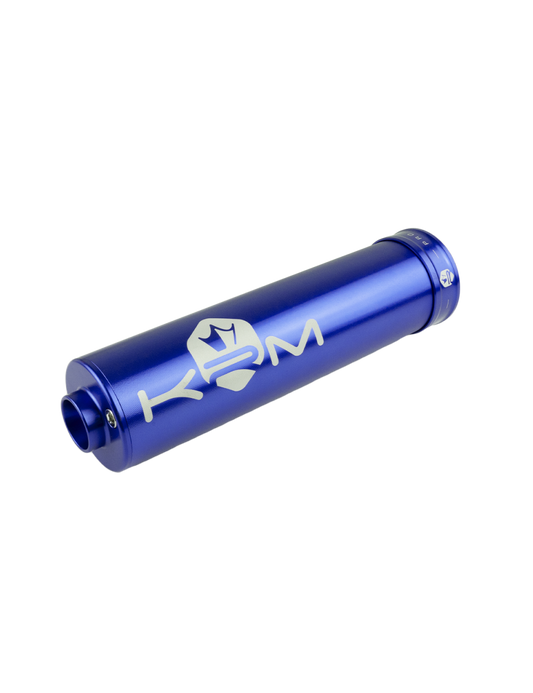 Aluminium Ljuddämpare 70–90cc – KRM Pro Ride I Helfärgat