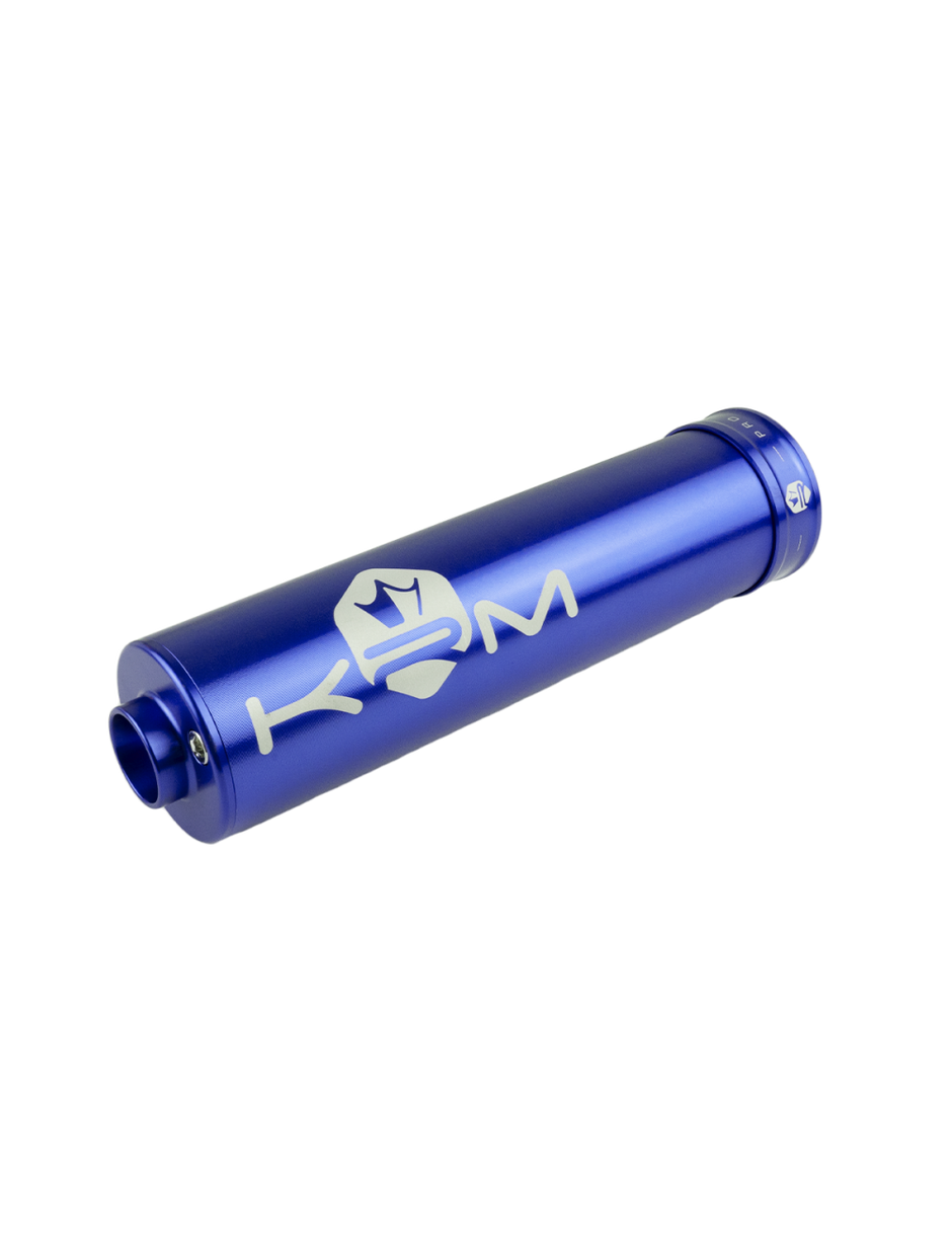 Aluminium Ljuddämpare 70–90cc – KRM Pro Ride I Helfärgat