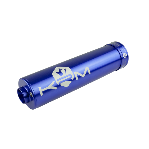 Aluminium Ljuddämpare 70–90cc – KRM Pro Ride I Helfärgat