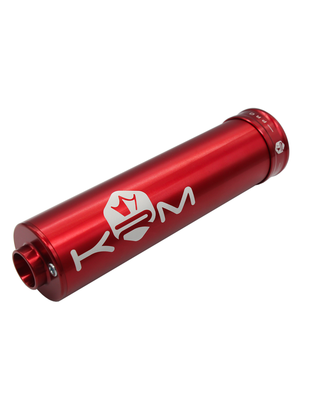 Aluminium Ljuddämpare 90–110cc – KRM Pro Ride I Helfärgat